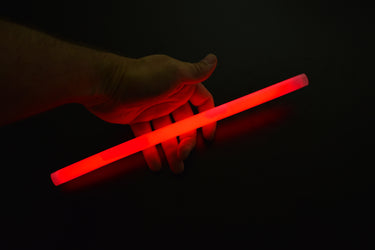 12 inch 15mm Red Premium Glow Sticks- 10 Per Package